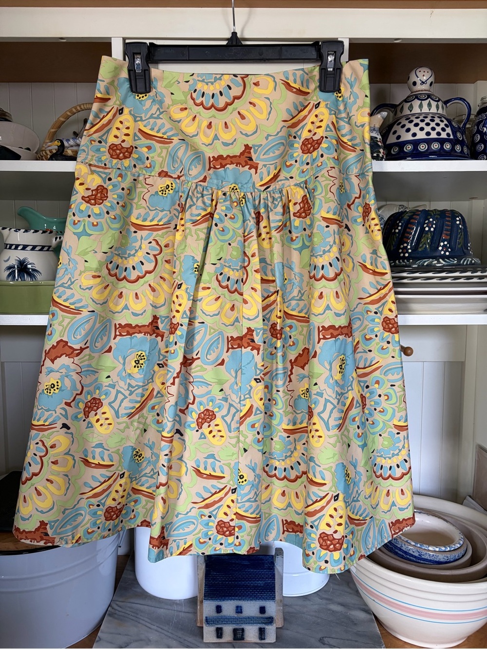 Sahalie Skirt Sz 12 Colorful Floral Pattern Skirt